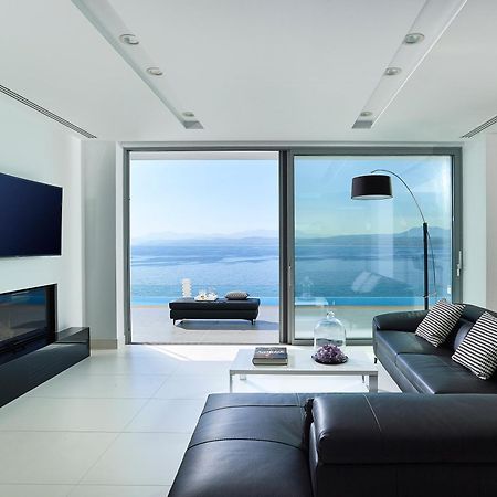Beachfront Villa In Crete - Epavli Luxury Villa Agia Pelagia  Ngoại thất bức ảnh
