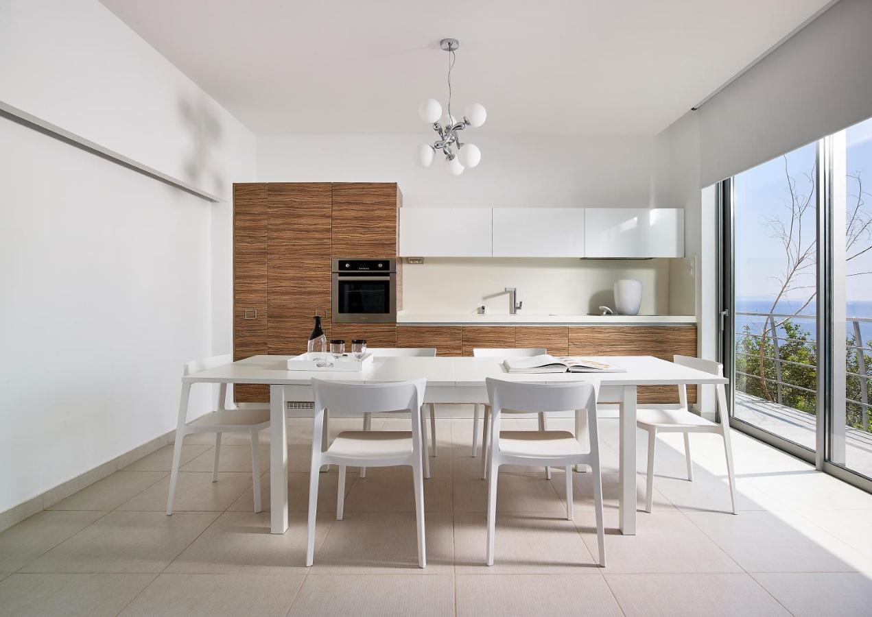Beachfront Villa In Crete - Epavli Luxury Villa Agia Pelagia  Ngoại thất bức ảnh