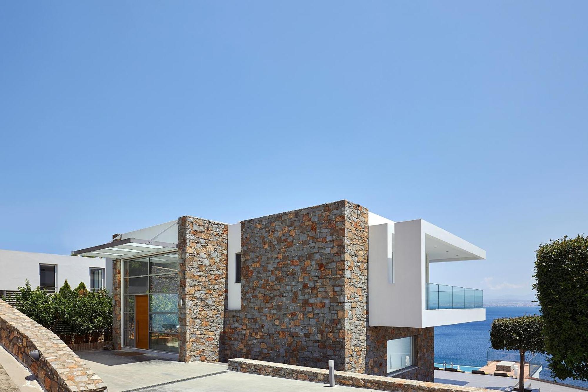Beachfront Villa In Crete - Epavli Luxury Villa Agia Pelagia  Ngoại thất bức ảnh