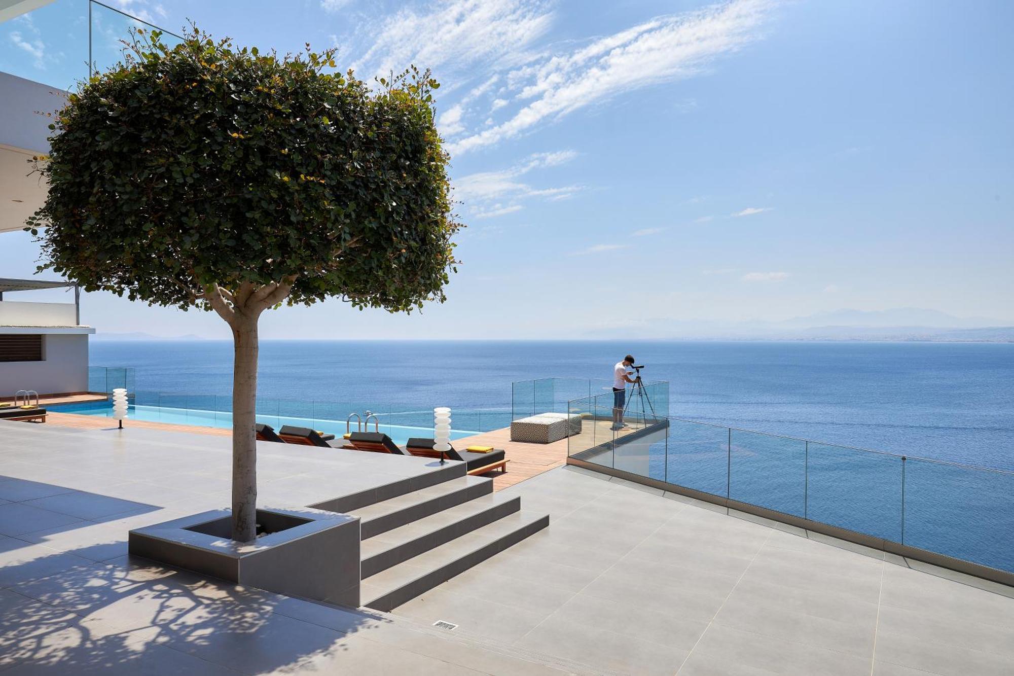Beachfront Villa In Crete - Epavli Luxury Villa Agia Pelagia  Ngoại thất bức ảnh
