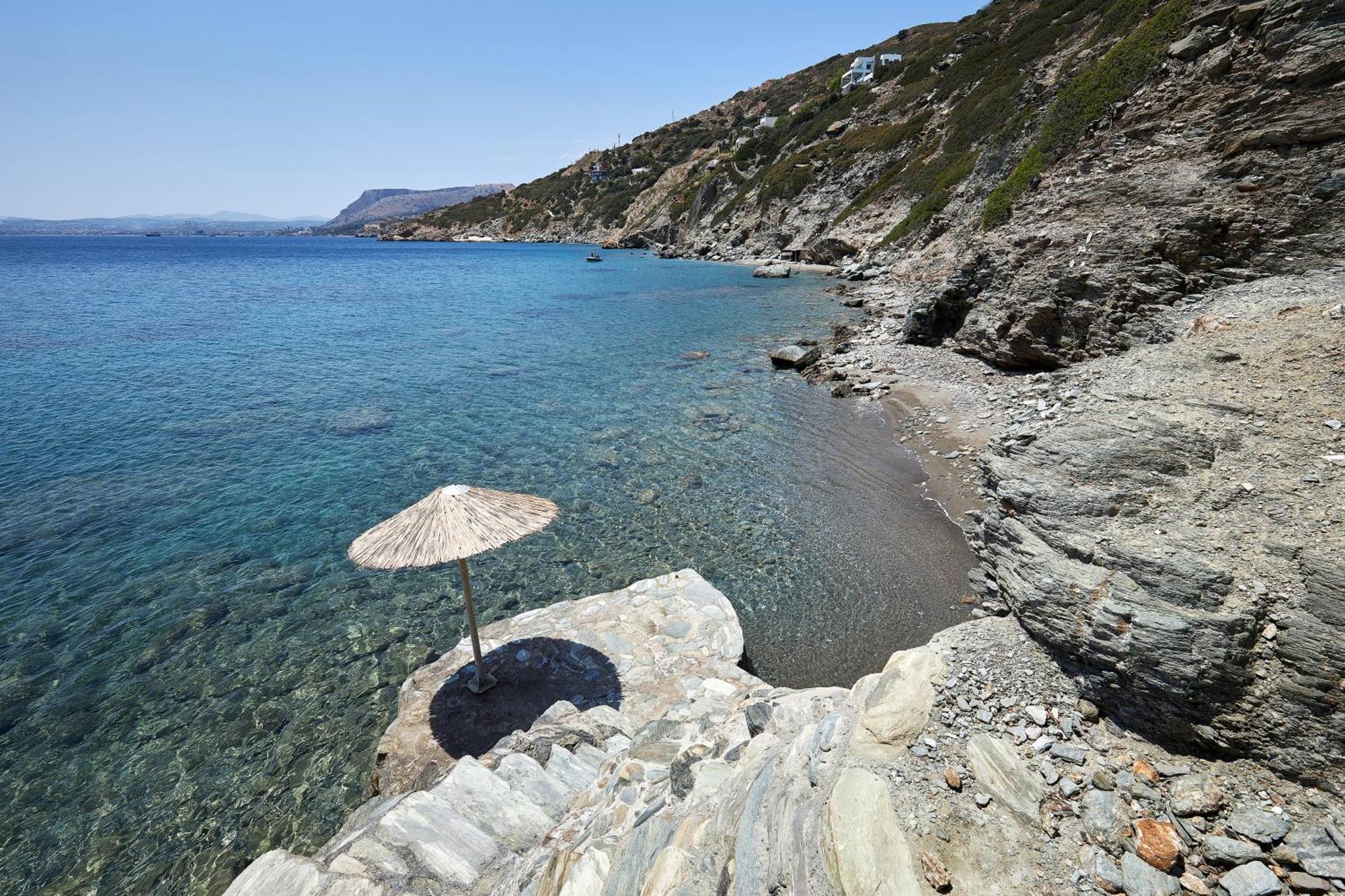 Beachfront Villa In Crete - Epavli Luxury Villa Agia Pelagia  Ngoại thất bức ảnh