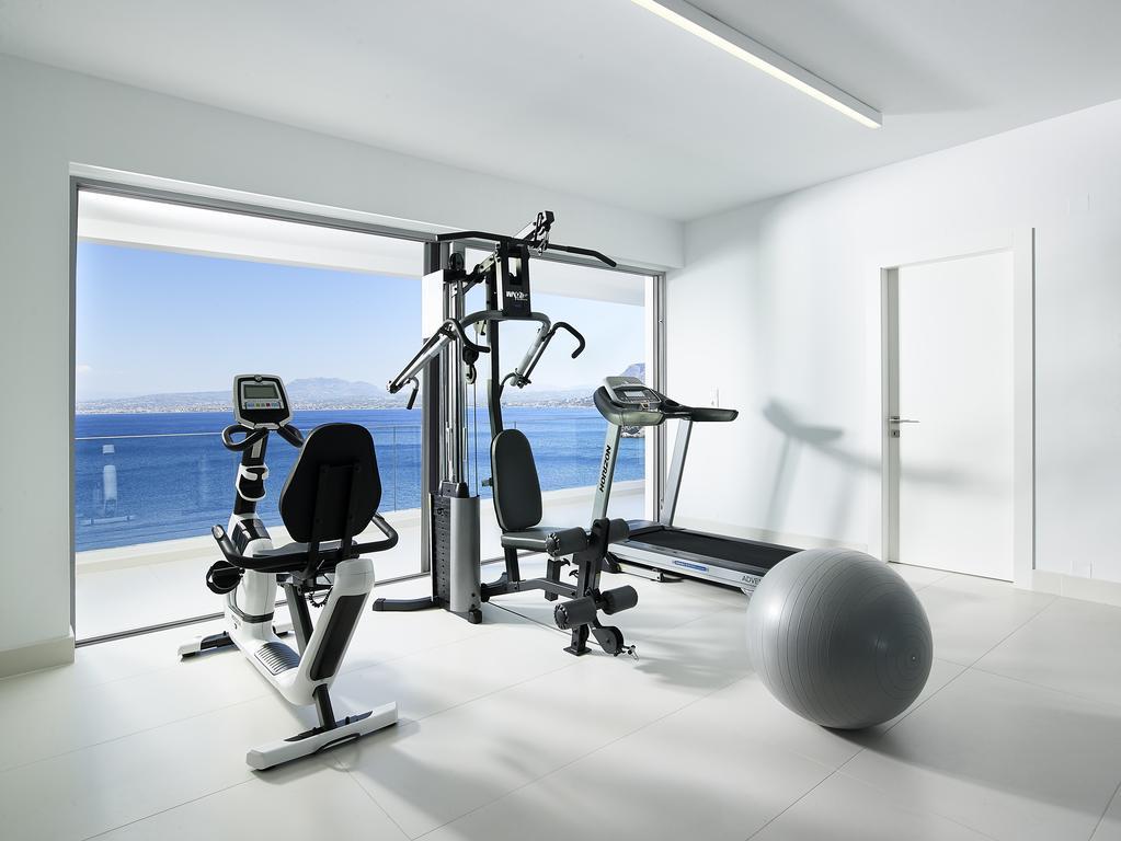 Beachfront Villa In Crete - Epavli Luxury Villa Agia Pelagia  Ngoại thất bức ảnh