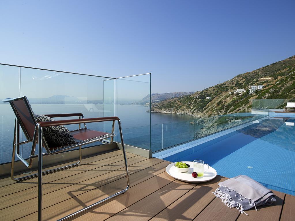 Beachfront Villa In Crete - Epavli Luxury Villa Agia Pelagia  Ngoại thất bức ảnh