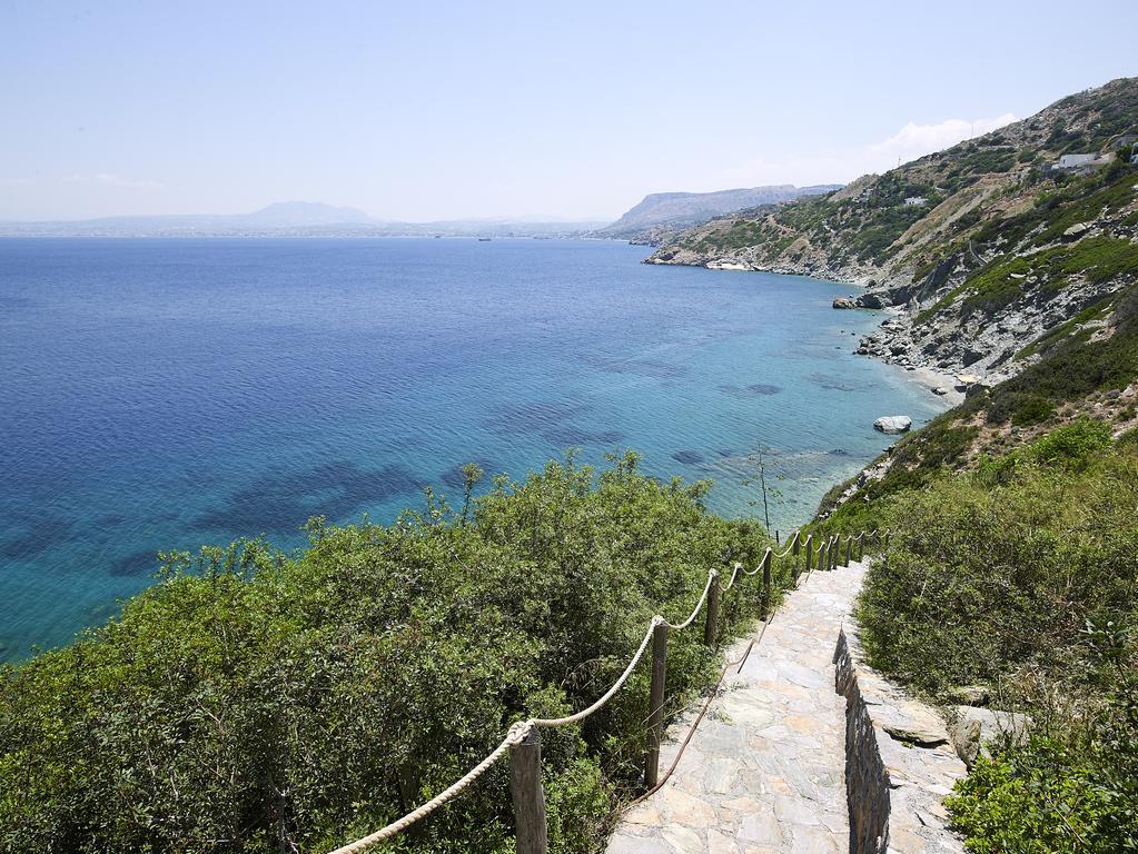 Beachfront Villa In Crete - Epavli Luxury Villa Agia Pelagia  Ngoại thất bức ảnh